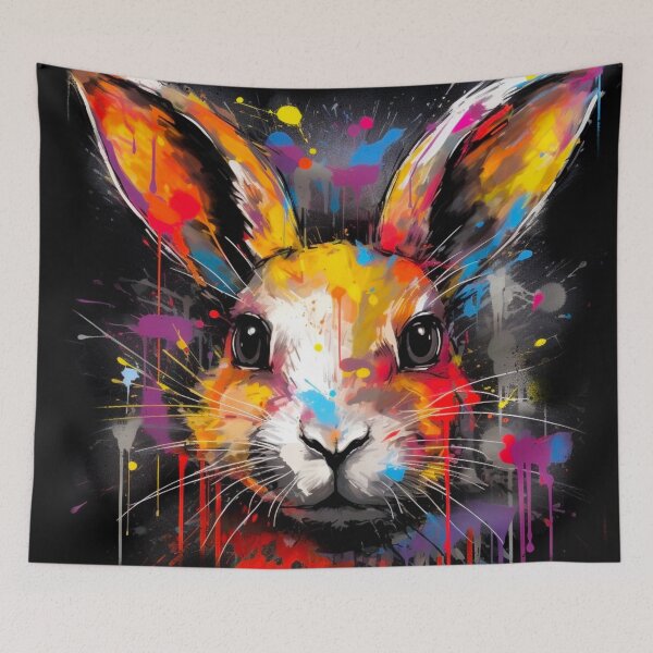 Item preview, Rabbit, abstract graffiti style designed and sold by MoonDesinso.