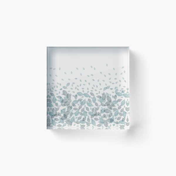 Item preview, Watercolor Scatter Leaves (Teal) designed and sold by Ericksondesigns.