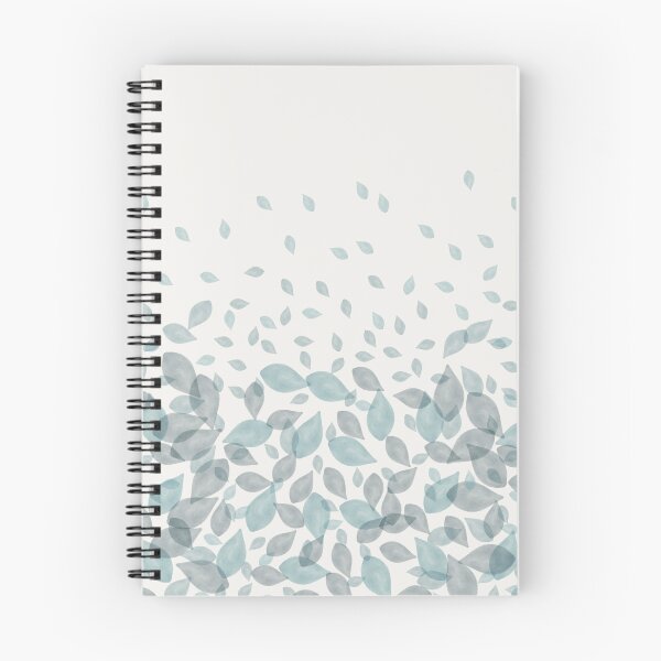Item preview, Watercolor Scatter Leaves (Teal) designed and sold by Ericksondesigns.