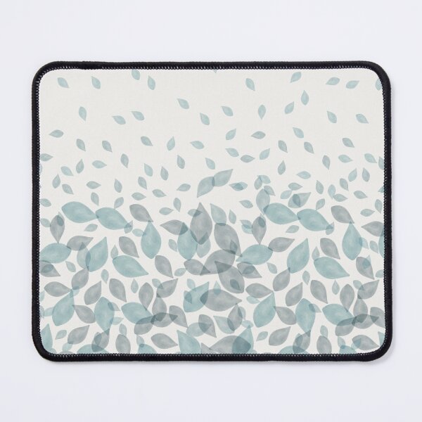 Item preview, Watercolor Scatter Leaves (Teal) designed and sold by Ericksondesigns.