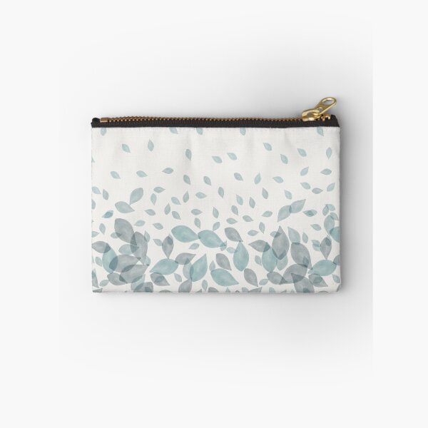 Item preview, Watercolor Scatter Leaves (Teal) designed and sold by Ericksondesigns.
