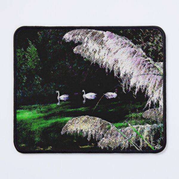 Item preview, SWANS AT PALACE OF FINE ART designed and sold by ArtbyRolleen.