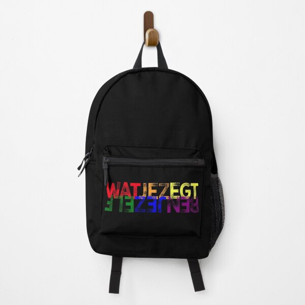 Item preview, Wat je zegt ben jezelf (You Are What You Say, in Dutch) - single image style - black background designed and sold by ByMaSOLE.