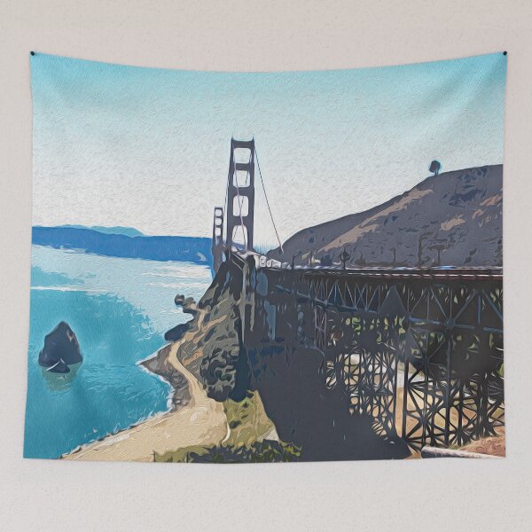 Item preview, THE GOLDEN GATE FROM SAUSALITO designed and sold by ArtbyRolleen.