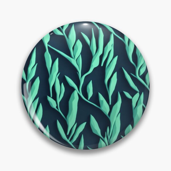 Item preview, Mint Geometric Leaf Pattern designed and sold by Theo-B.