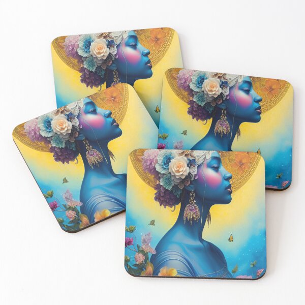 Item preview, Feminine Beauty Girl Illustration Floral Illustrations  designed and sold by CyberArtWorld.