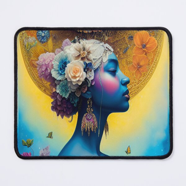 Item preview, Feminine Beauty Girl Illustration Floral Illustrations designed and sold by CyberArtWorld.