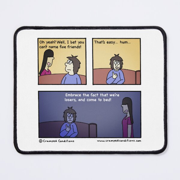Item preview, No friends comic designed and sold by Cramped Conditions.