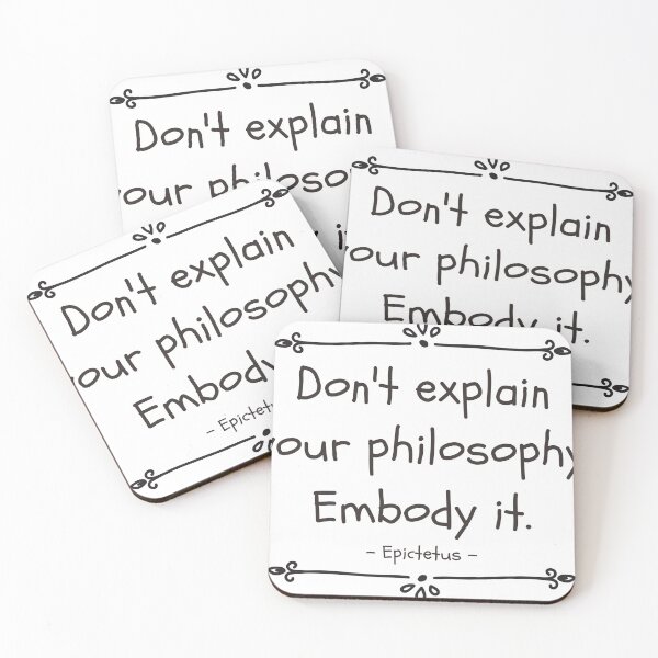 Item preview, Quotes Daily Stoic Dont Explain Epictetus designed and sold by artbibun.