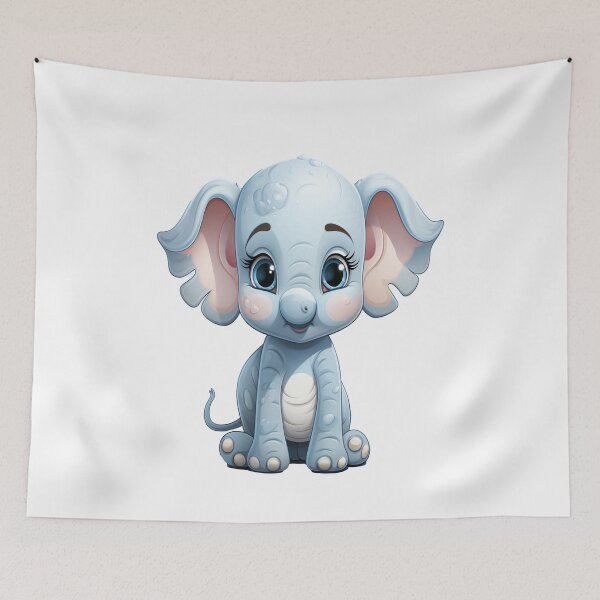 Item preview, The Darling Elephant with Blue Eyes designed and sold by Pyro-Store.