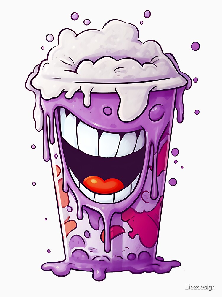 Grimace Shake Design, Trend, Grimace Character, Fast Food Art,  Poster for  Sale by Liezdesign