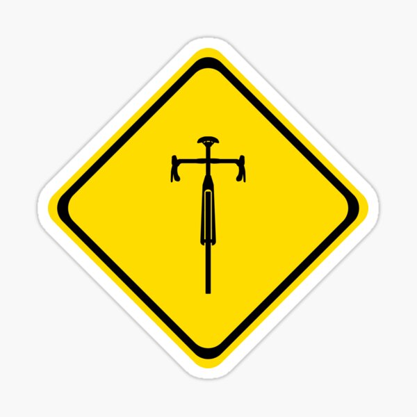 Warning Road Bikes! Sticker