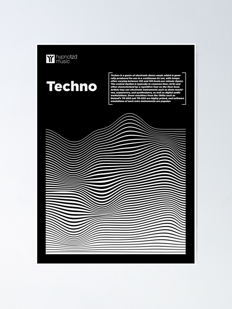 Techno definition tech art for Djs and Electronic Music fans