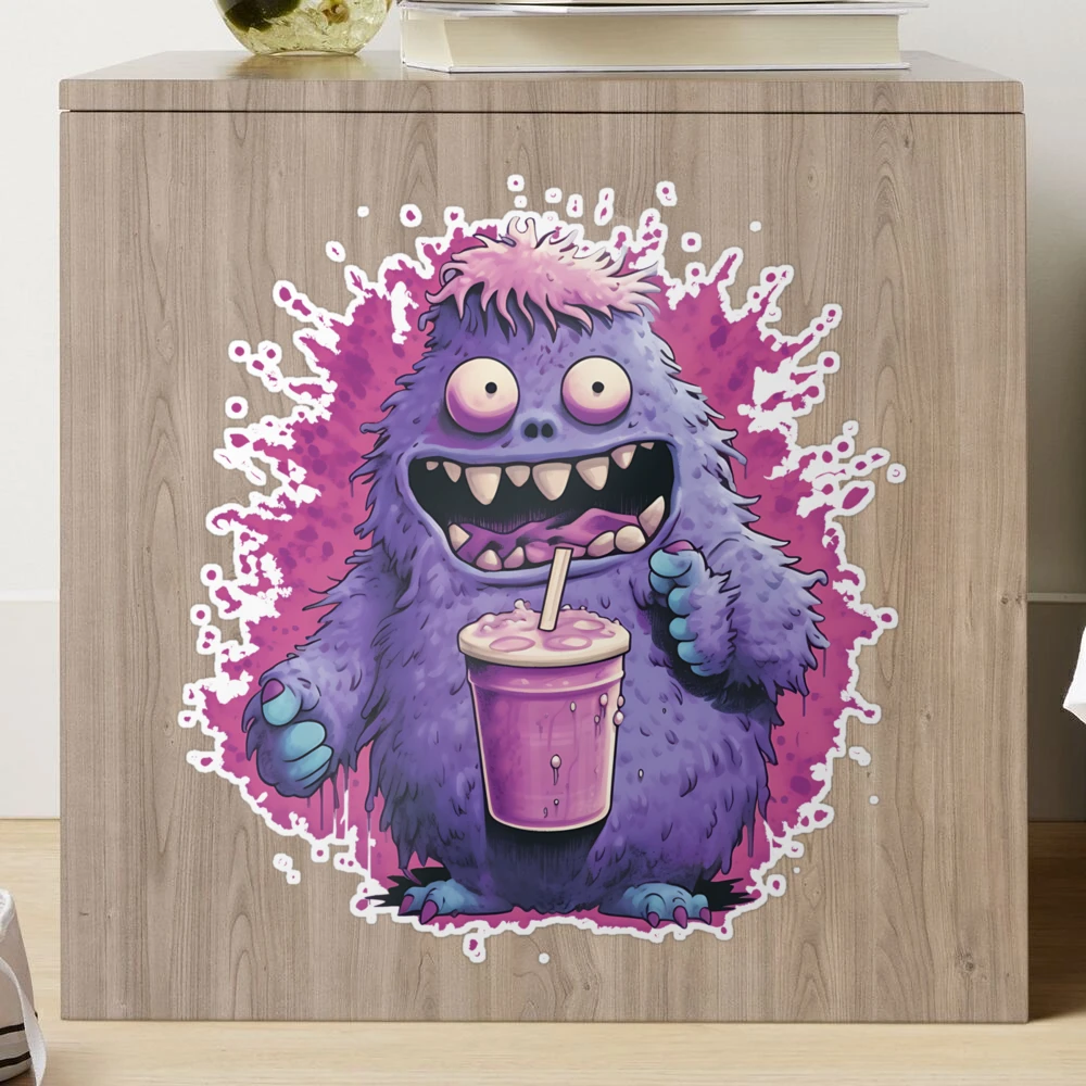 Grimace Shake Design, Trend, Grimace Character, Fast Food Art,  Poster for  Sale by Liezdesign