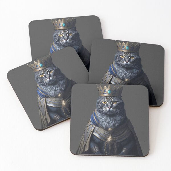 Item preview, A cat dressed as a king designed and sold by CustomArtistry.