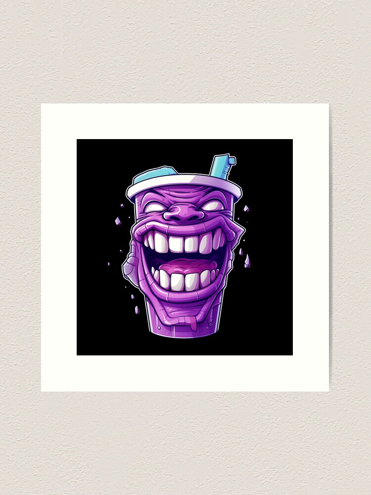 Grimace Shake Design, Trend, Grimace Character, Fast Food Art,  Poster for  Sale by Liezdesign