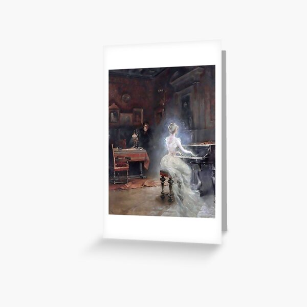 Item preview, Spirit (ghost woman playing piano) 1885, by George Roux designed and sold by Gabriel S.