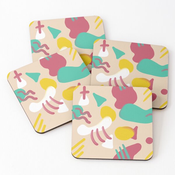 Item preview, Pattern 90s abstract colorful beige background designed and sold by CecyLL.