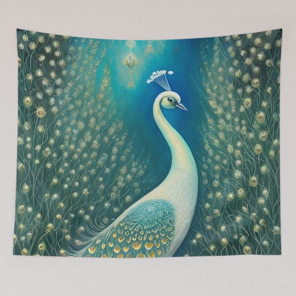 Item preview, Peacock In The Secret Garden designed and sold by ArtsyWishesShop.