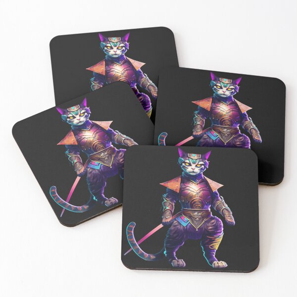 Item preview, Cyberpunk-Katze/cat in Samurai Armor 24 designed and sold by Finity Atelier.