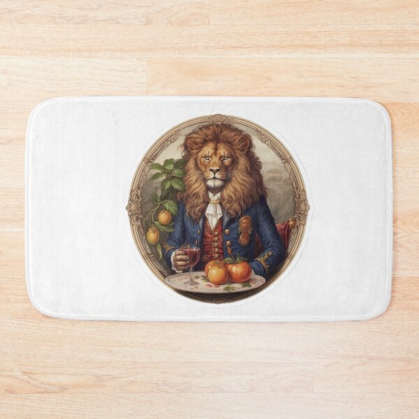 Item preview, Lion holding a glass of wine designed and sold by abmkf.
