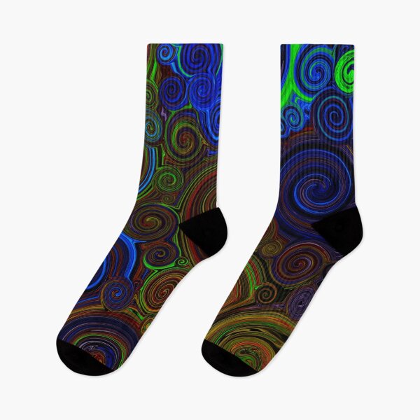 Item preview, Circling harmony: a play of blue, green and brown designed and sold by Patricia Piotrak.
