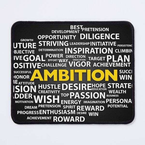 Item preview, Ambition Word Cloud Modern Art, Inspiration Sign, Leaders Quote, Creative Vision designed and sold by SuccessHunters.