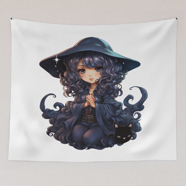 Item preview, Mystic Moonshadow | Embrace the Enigma | Celestial Chibi Art designed and sold by PopPopGfx.