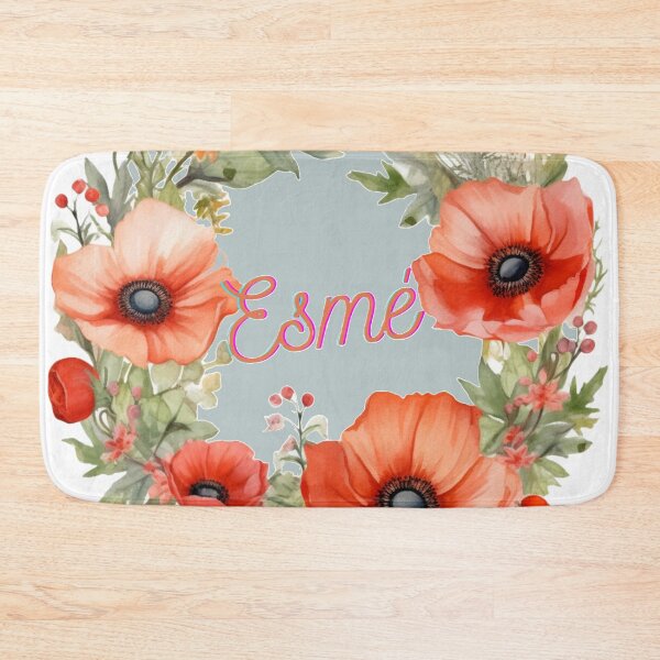 Item preview, A beautiful name design with Poppies "Esme" designed and sold by Storm20k.