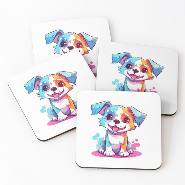 Item preview, ErSa Solutions - Little Dog Painting - Colorful Cute Dog - Pet Lover Gift - Ai Digital art designed and sold by ErSaSolutions.