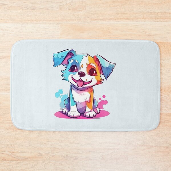 Item preview, ErSa Solutions - Little Dog Painting - Colorful Cute Dog - Pet Lover Gift - Ai Digital art designed and sold by ErSaSolutions.