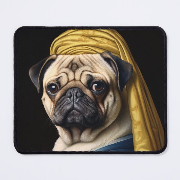 Item preview, Pug with a Doll: Baroque Wonders in Digital Art! designed and sold by calharborne.