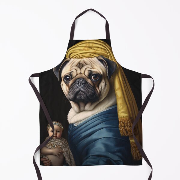 Item preview, Pug with a Doll: Baroque Wonders in Digital Art! designed and sold by calharborne.