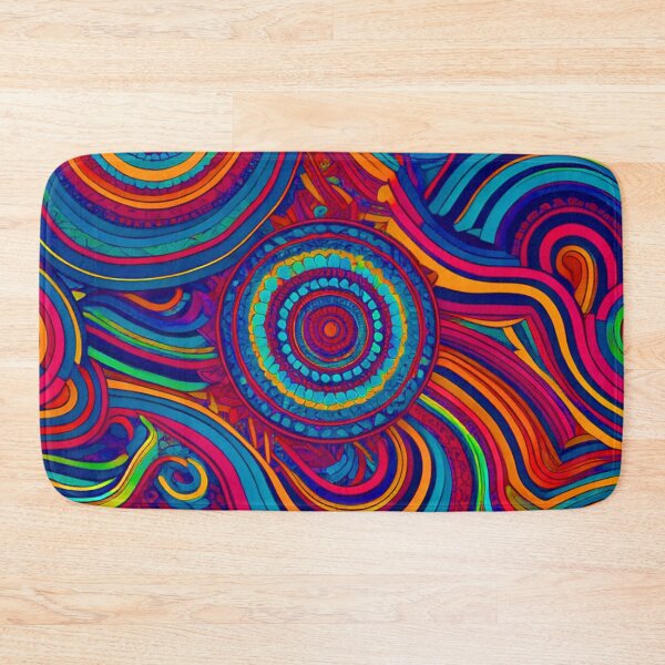 Item preview, Colorful Trippy Bohemian Abstract Art designed and sold by ColorZoo.