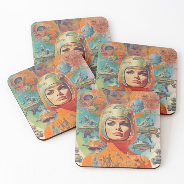 Item preview, 1960s SciFi Movie Poster - Psychedelic  designed and sold by Smiling Collie Designs.