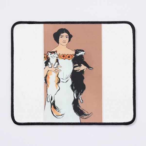 Item preview, Woman holding cats (1898) by Edward Penfield. designed and sold by Narangez.