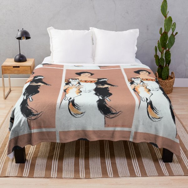 Item preview, Woman holding cats (1898) by Edward Penfield. designed and sold by Narangez.