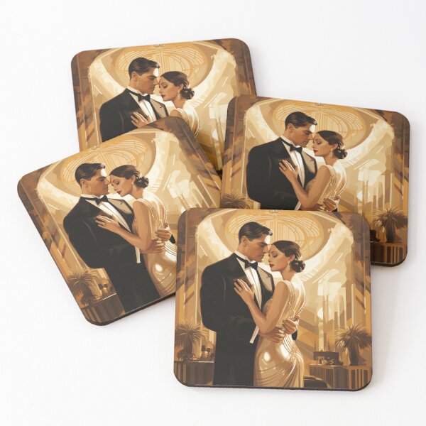 Item preview, Art Deco 1920's Couple designed and sold by Luna-Art-Design.