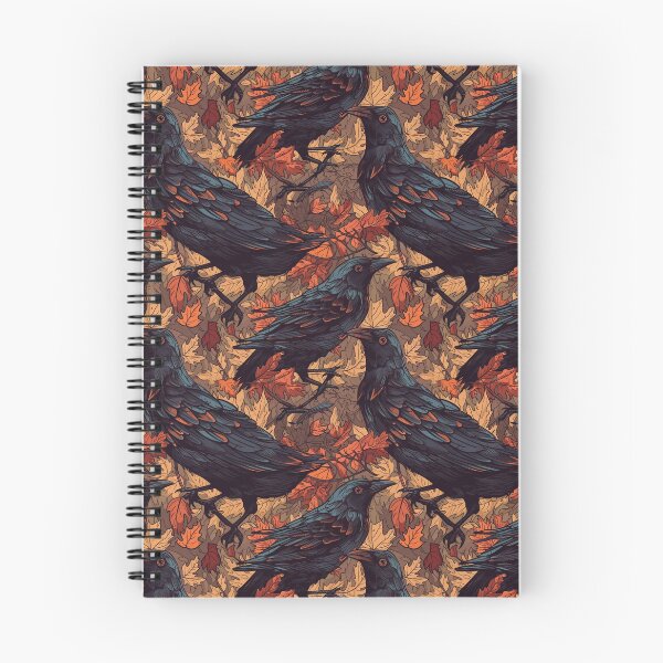 Item preview, Crows Ravens and Autumn Fall Leafs designed and sold by Rottopics.