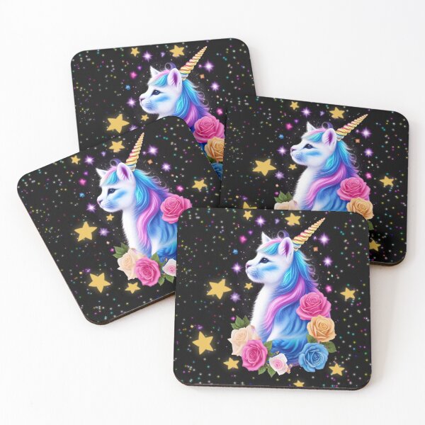 Item preview, Caticorn and Roses designed and sold by Melancholy & Whimsy.