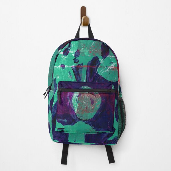 Item preview, Purple Teal Nature Silhouette Art Painting designed and sold by JoanneHerrmann.
