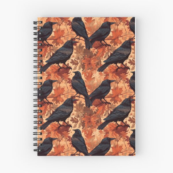 Item preview, Crows Ravens and Autumn Fall Leafs designed and sold by Rottopics.