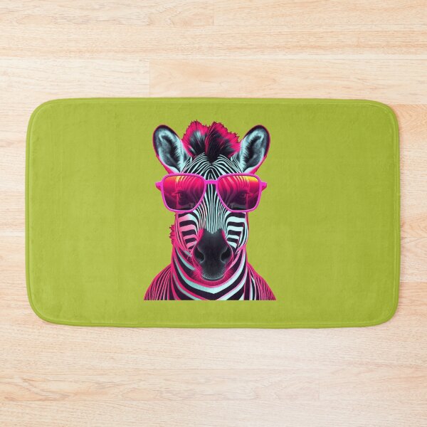 Item preview, Color Zebra with Sunglasses - Cute Zebra Paint - Animal Print - Ai Digital Art - ErSa Solutions designed and sold by ErSaSolutions.