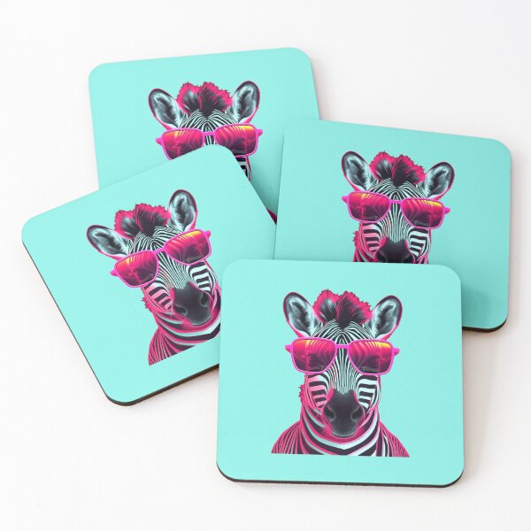 Item preview, Color Zebra with Sunglasses - Cute Zebra Paint - Animal Print - Ai Digital Art - ErSa Solutions designed and sold by ErSaSolutions.