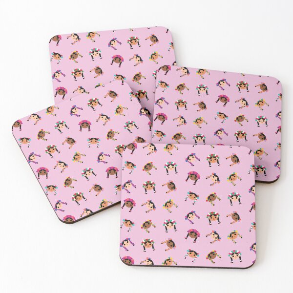 Item preview, Maria ‘Tres Sabores’- Scattered Pattern (Pink) designed and sold by AIKEKARAI.