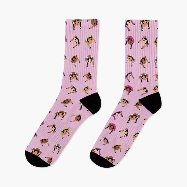 Item preview, Maria ‘Tres Sabores’- Scattered Pattern (Pink) designed and sold by AIKEKARAI.
