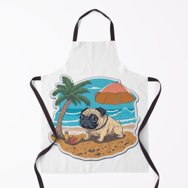Item preview, Pug on vacation designed and sold by Pug-Obsession.
