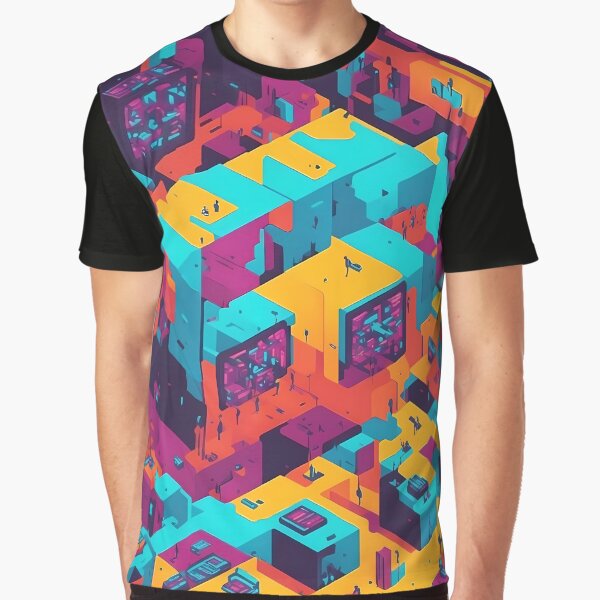 Vista previa del artículo con la obra «Digital Pixel Party A», diseñado y vendido por Vitalka-uk.