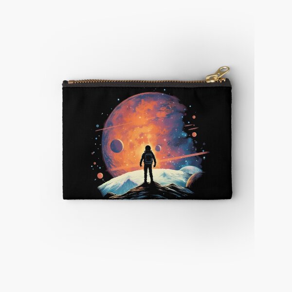Item preview, Stargazer: Man Amidst Multicolored Landscapes and Nostalgic Stars | Hyper-Detailed Artwork designed and sold by BNCH44.