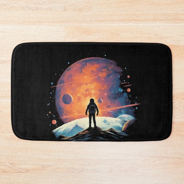 Item preview, Stargazer: Man Amidst Multicolored Landscapes and Nostalgic Stars | Hyper-Detailed Artwork designed and sold by BNCH44.